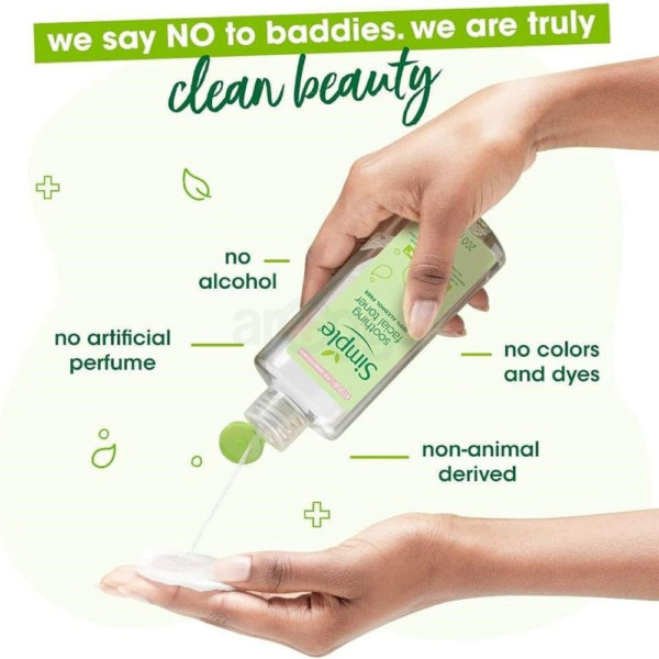 Simple Kind To Skin Soothing Facial Toner 200ML - Image 5